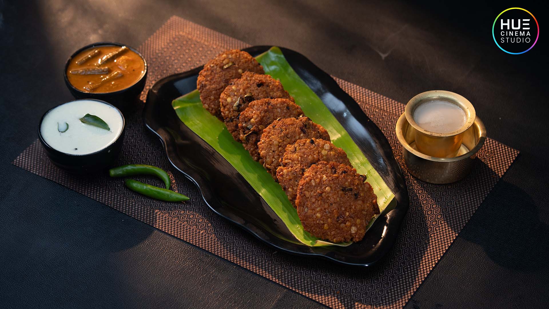 Hue Cinema Studio food and product photography shoot for cloud kitchen advertising and brand promotion.