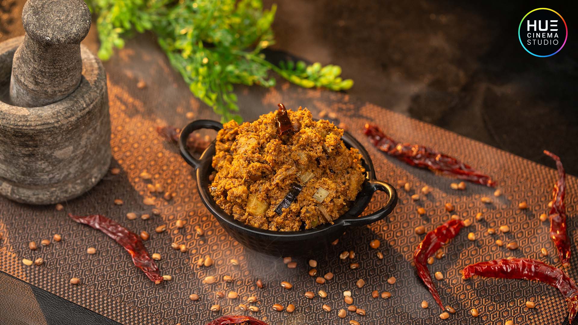 Close-up food product photography by Hue Cinema Studio highlighting texture and presentation.